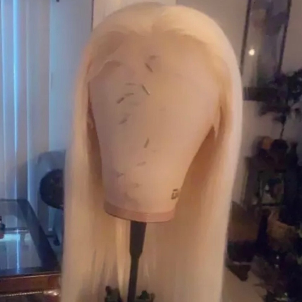 Blonde lace wig